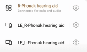 pairing phonak android